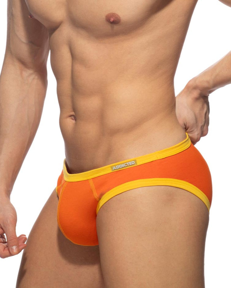 Addicted Mini Brief Twink Cotton orange, side
