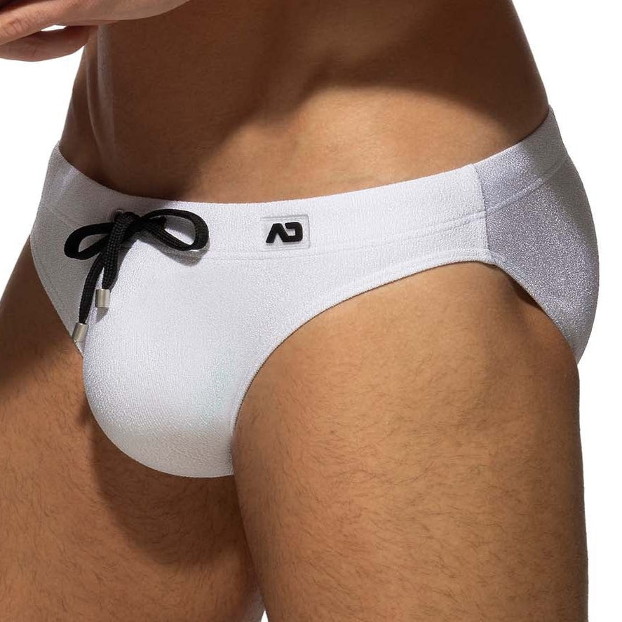 Addicted Badeslip 'Pique Speedo Swim Brief' white mit Push-Up Einlage