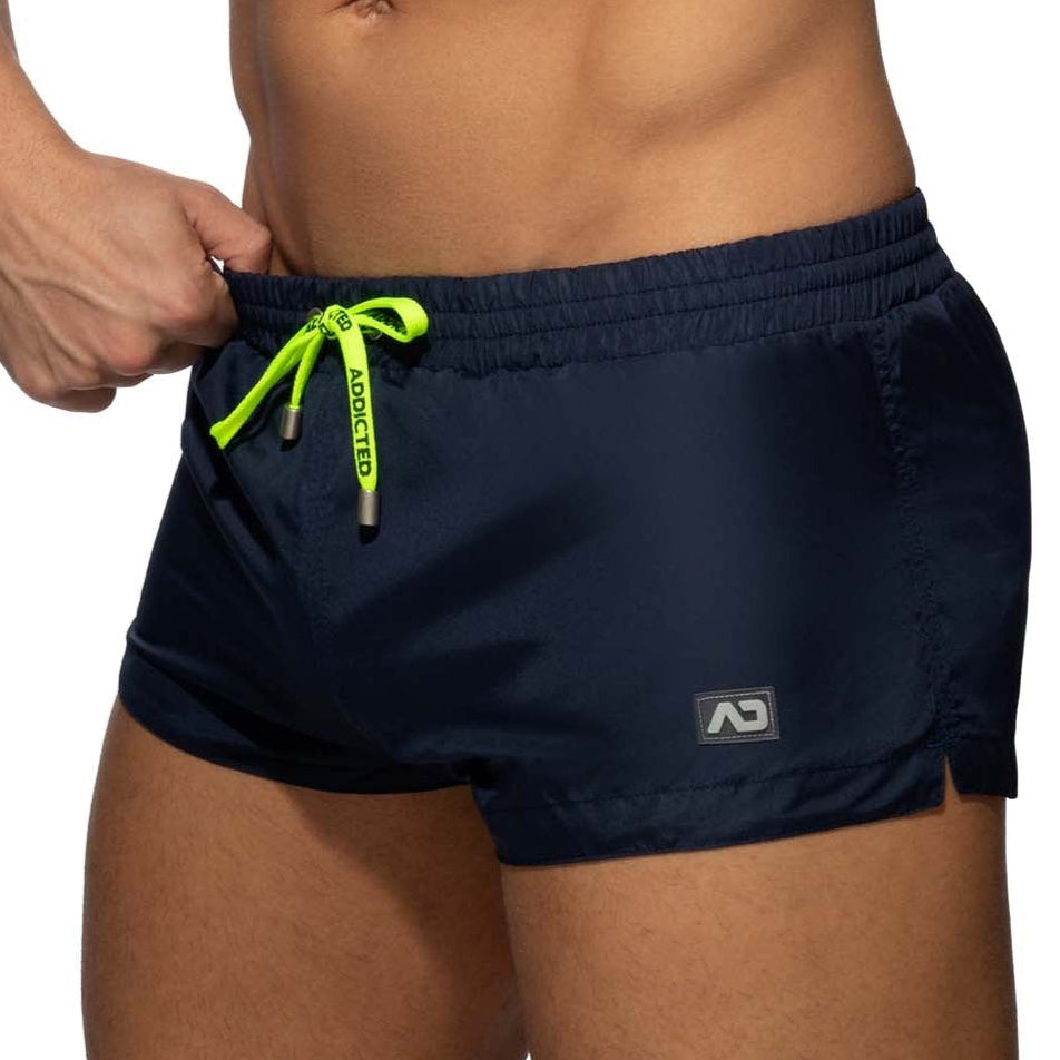Knappe Addicted Badeshorts 'Basic Mini Swim Short' navy blue, side, 49784516641094, 49784516673862, 49784516706630, 49784516739398