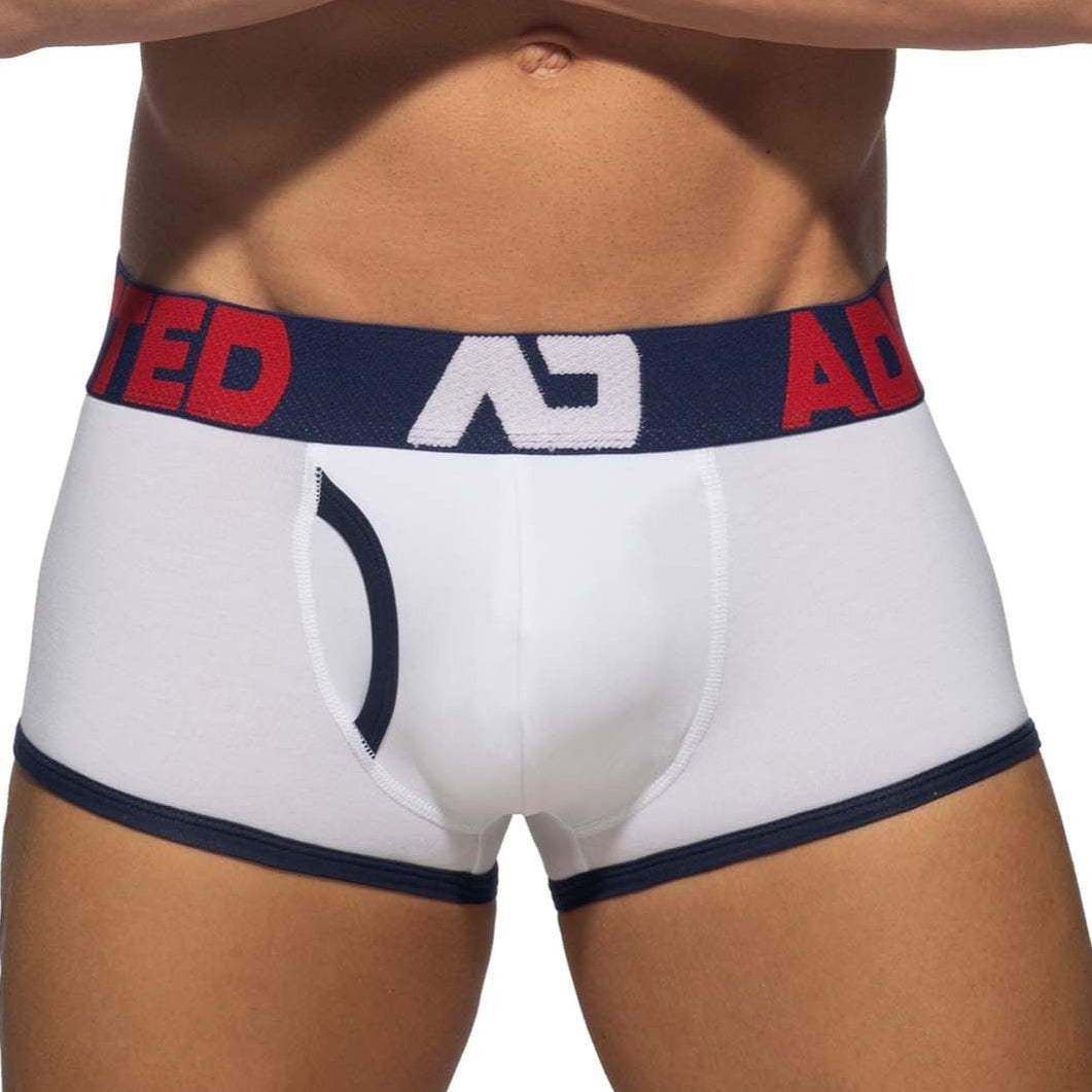 Addicted Open Fly Trunk white