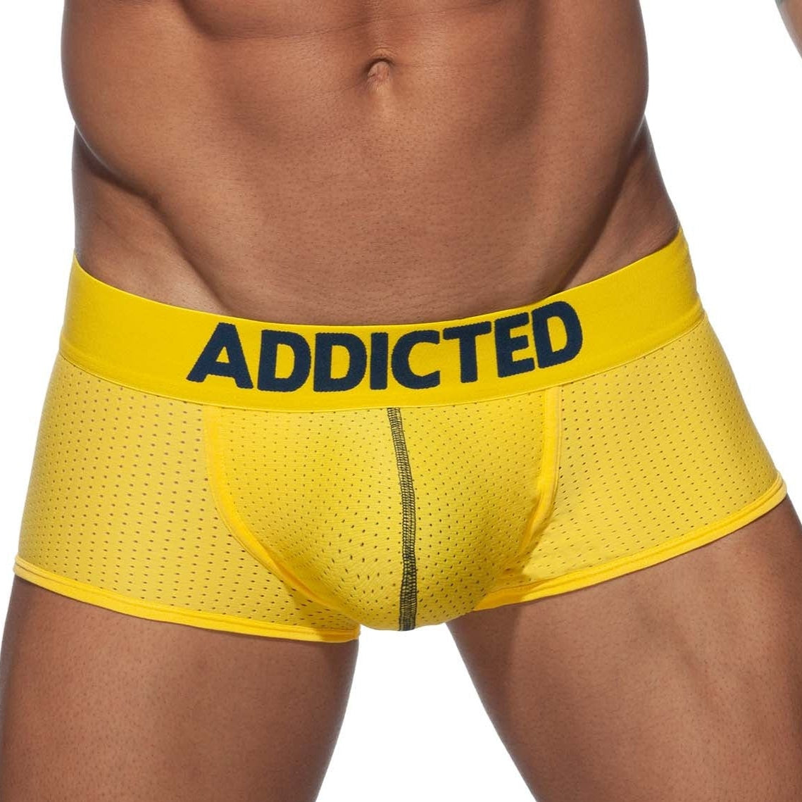 Addicted Boxershorts 'Push Up Mesh Trunk' yellow front, 50613888483654, 50613888516422, 50613888549190, 50613888581958, 50613888614726