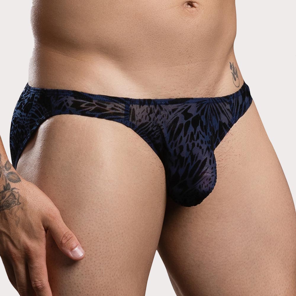 Andrew Christian Nocturnal Mesh Brief  - transparenter Mesh Slip für Männer im Low-Rise Schnitt, side