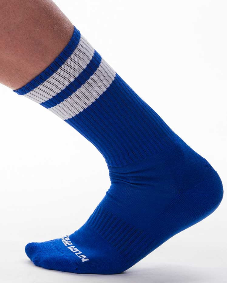 Barcode Berlin Gym Sock blue white