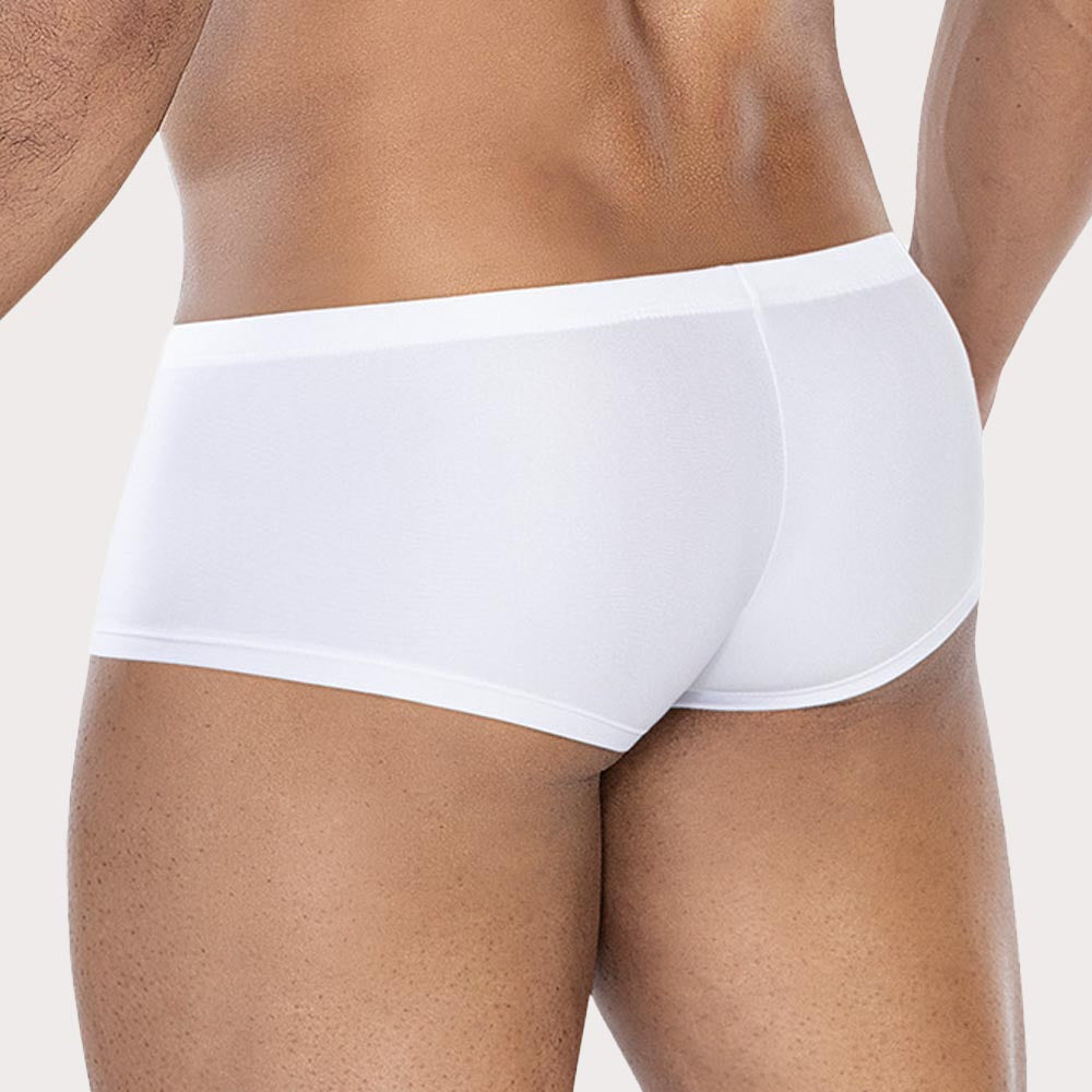 Cut4Men SP4NDEX Hipster - Knappe Herren Pants aus Mikrofaser in weiß, back