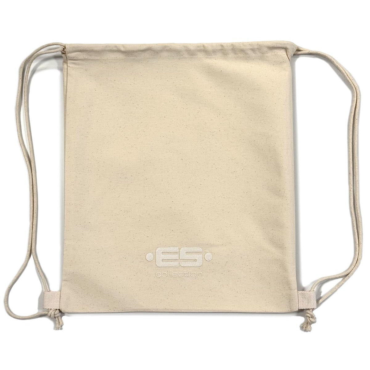 ES Collection Organic Cotton Beach Bag - Stylischer Rucksack aus Bio Baumwolle für Essentials, front