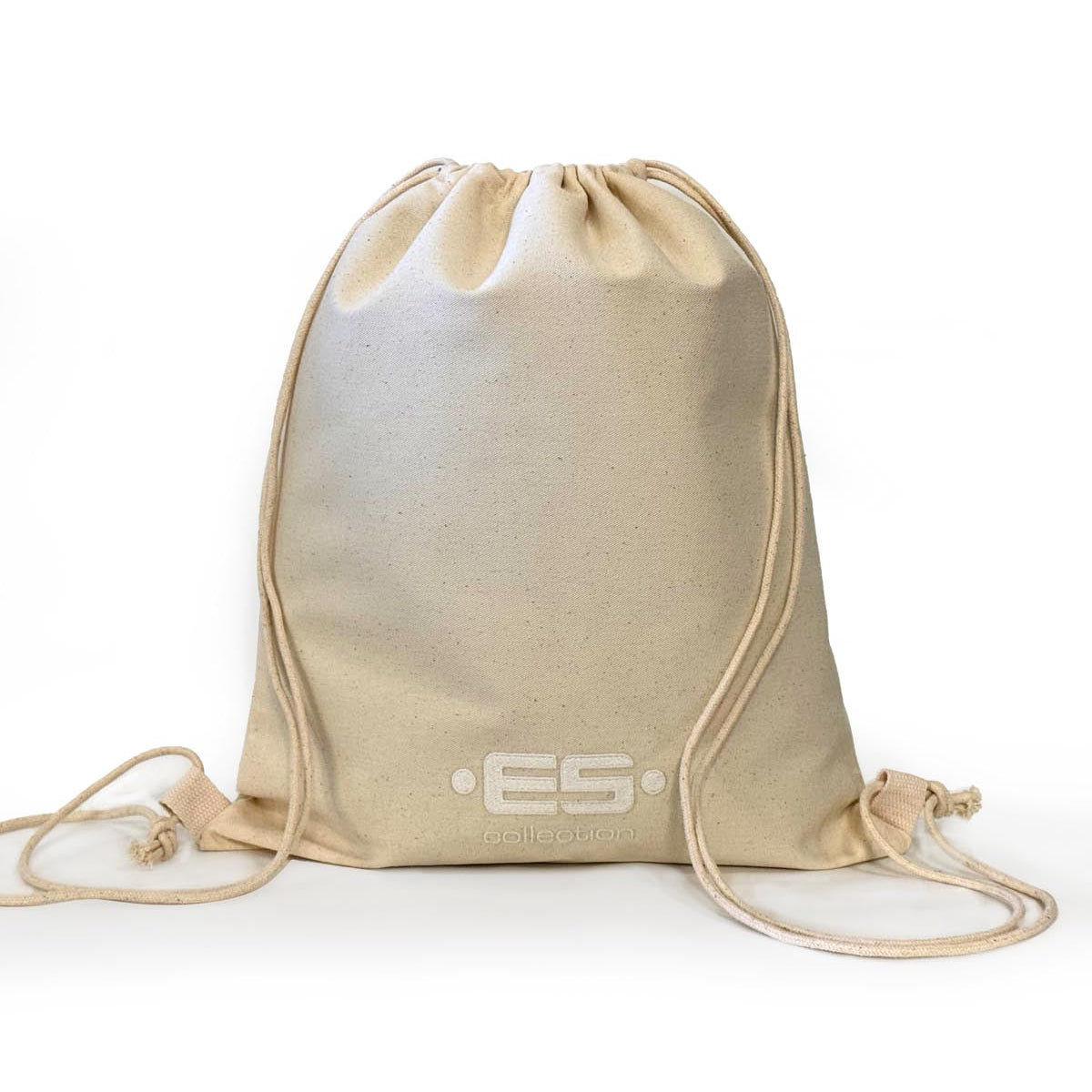 ES Collection Organic Cotton Beach Bag - Stylischer Rucksack aus Bio Baumwolle für Essentials
