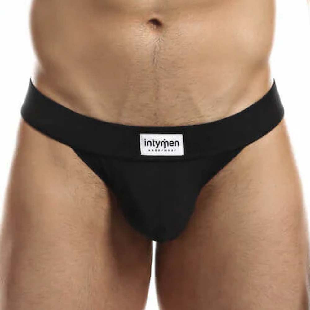 Intymen Sensual Thong- Low-Rise Herren String aus Mikrofaser in schwarz