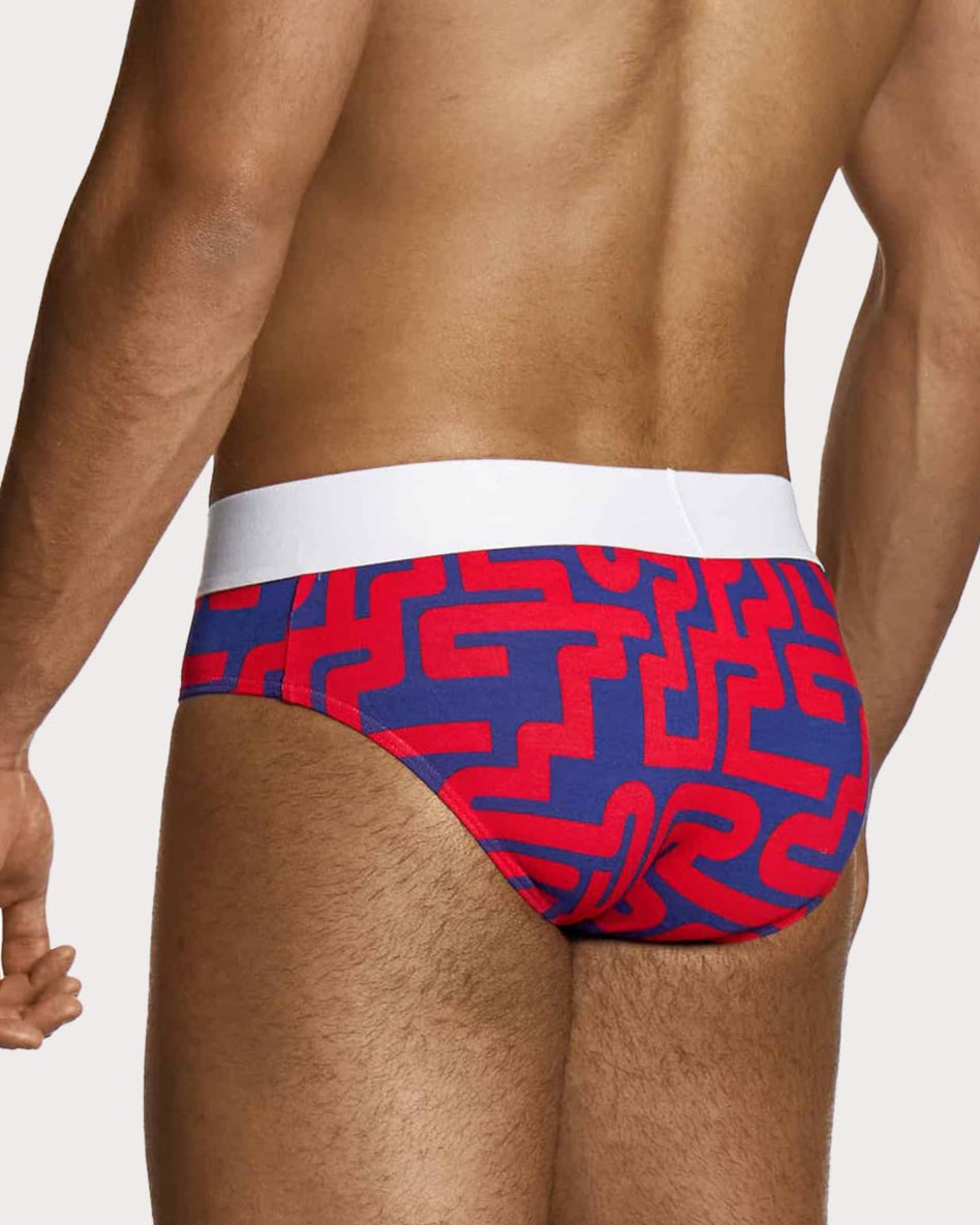 Modus Vivendi Labyrinth Combo Brief - Herren Slip mit auffälligem Labyrinth Print, klassischem Schnitt & softem Viskosematerial, back