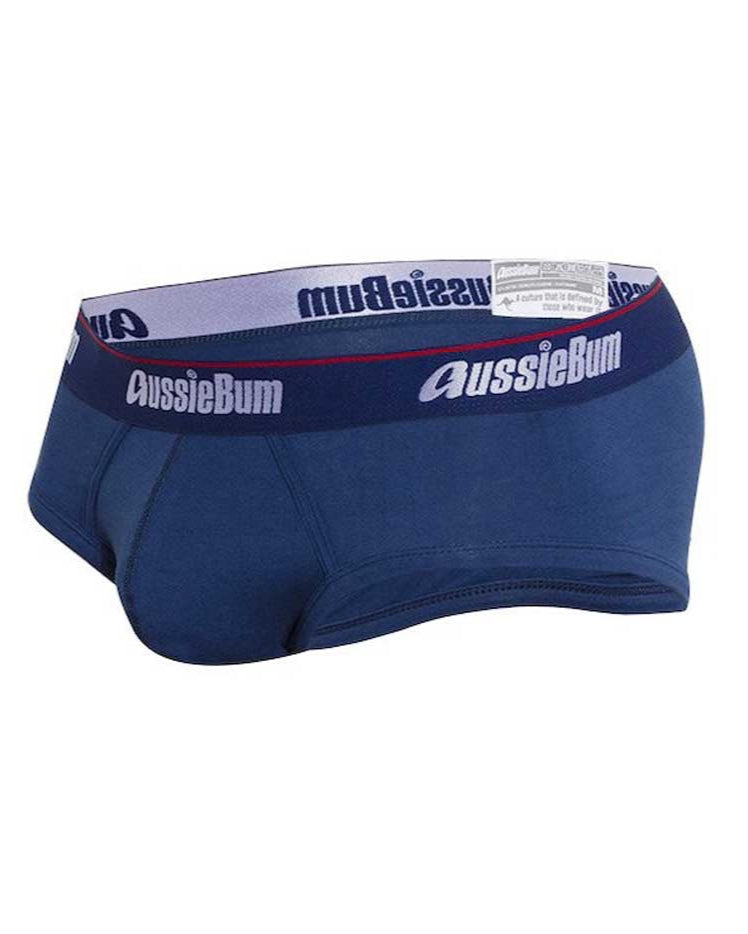 Aussiebum Slip 'Cottonsoft Brief' navy, detail - komfortabler Slip für Männer mit perfekter Passform
