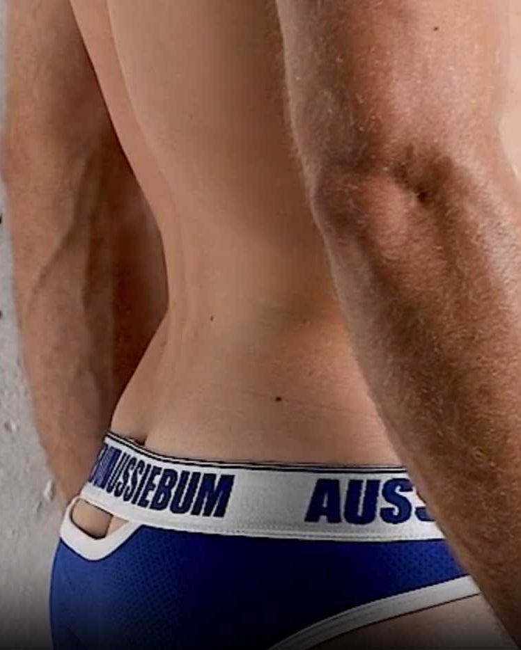 aussieBum Riot Brief in Royal blue, back