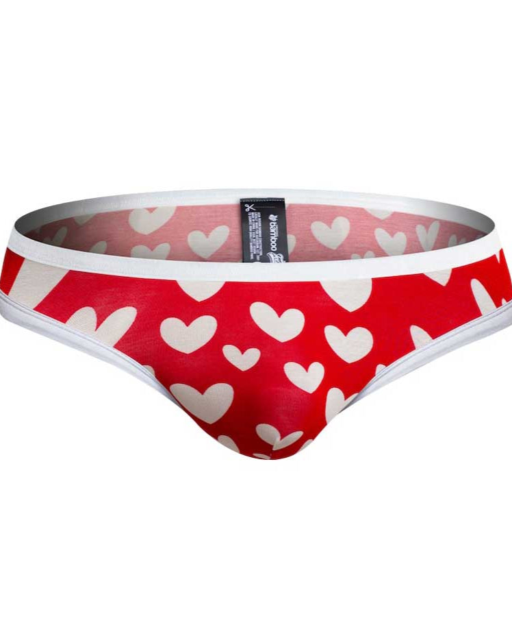 aussieBum Mini-Slip 'Teeball Brief' Heart, detail