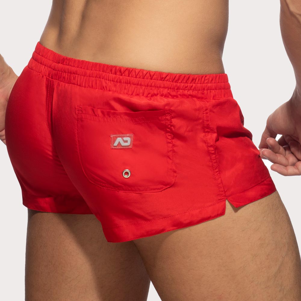 Sehr Knappe Badeshorts von Addicted Swimwear 'Basic Mini Short' red, back, 46511228977478, 46511229010246, 46511229043014, 46511229075782