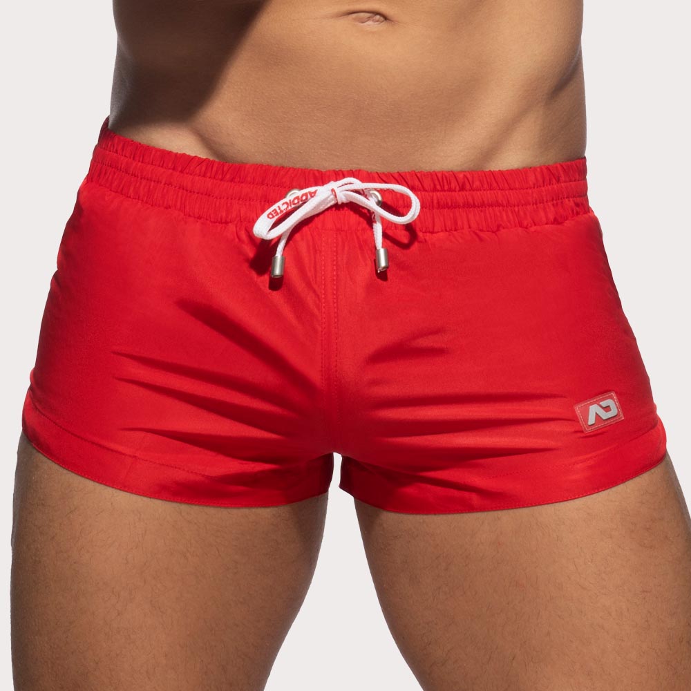 Sehr Knappe Badeshorts von Addicted Swimwear 'Basic Mini Short' red, front, 46511228977478, 46511229010246, 46511229043014, 46511229075782