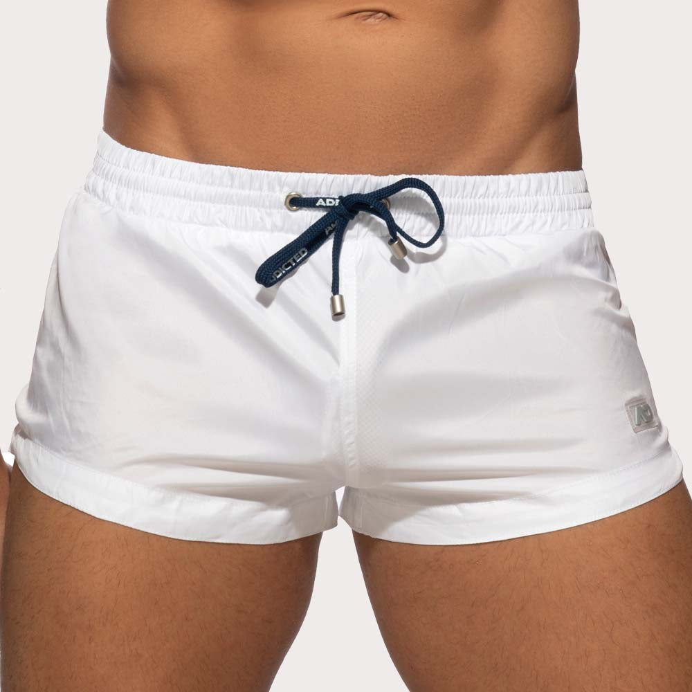 Sehr Knappe Badeshorts von Addicted Swimwear 'Basic Mini Short' white, 46511228485958, 46511228518726, 46511228551494, 46511228584262