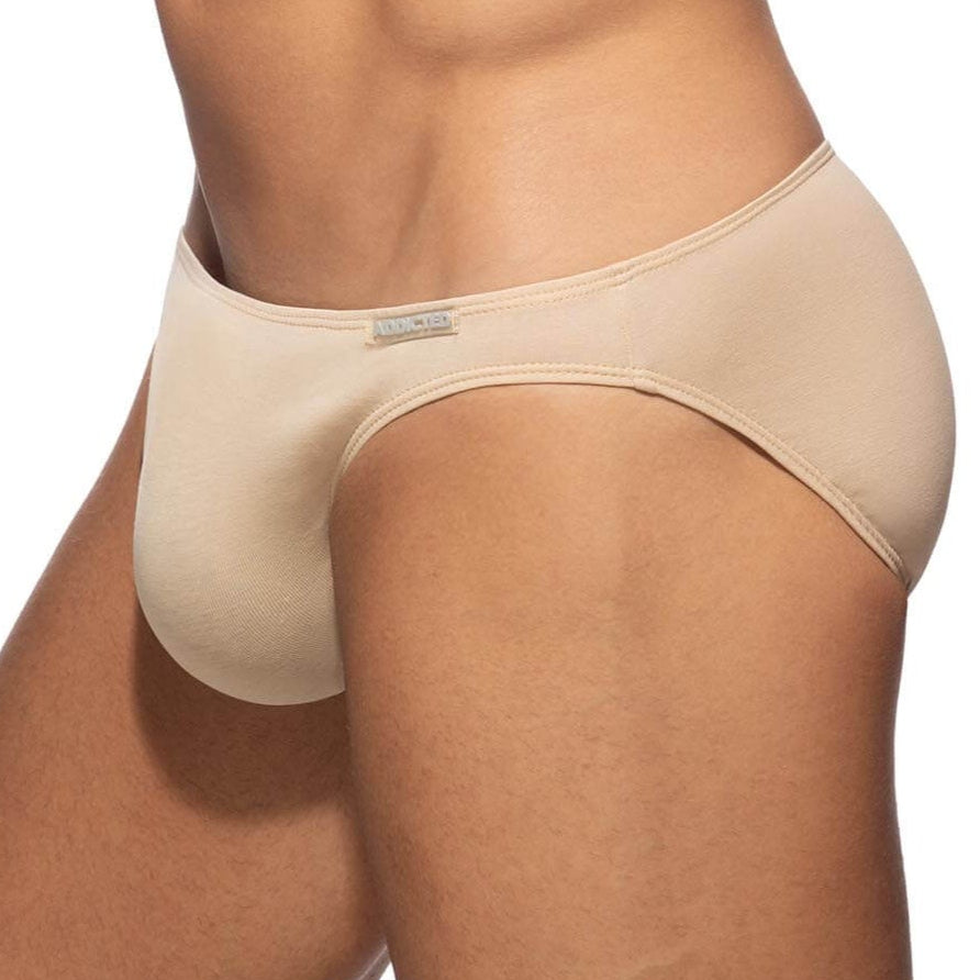 knapp geschnittener Mini Slip 'COTTON BIKINI BRIEF' von Addicted Underwear in beige