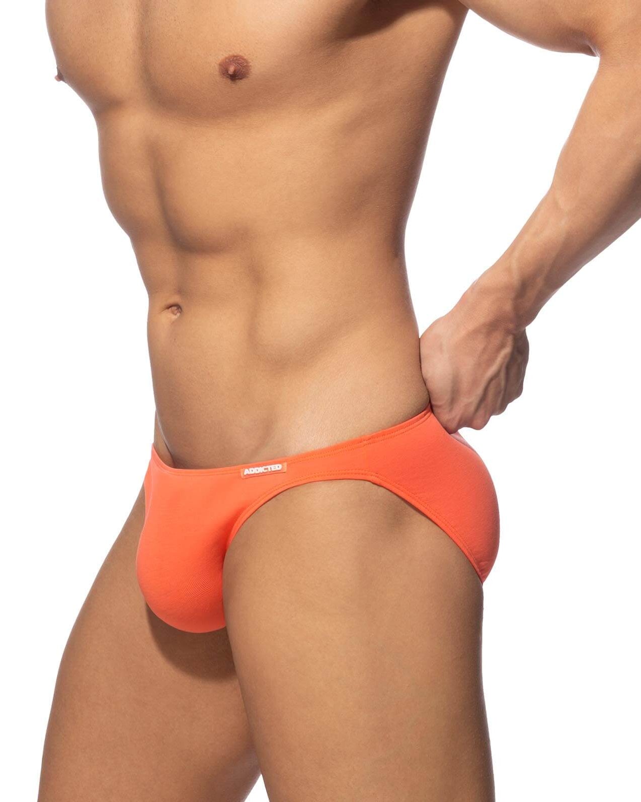 knapp geschnittener Mini Slip 'COTTON BIKINI BRIEF' von Addicted Underwear in coral