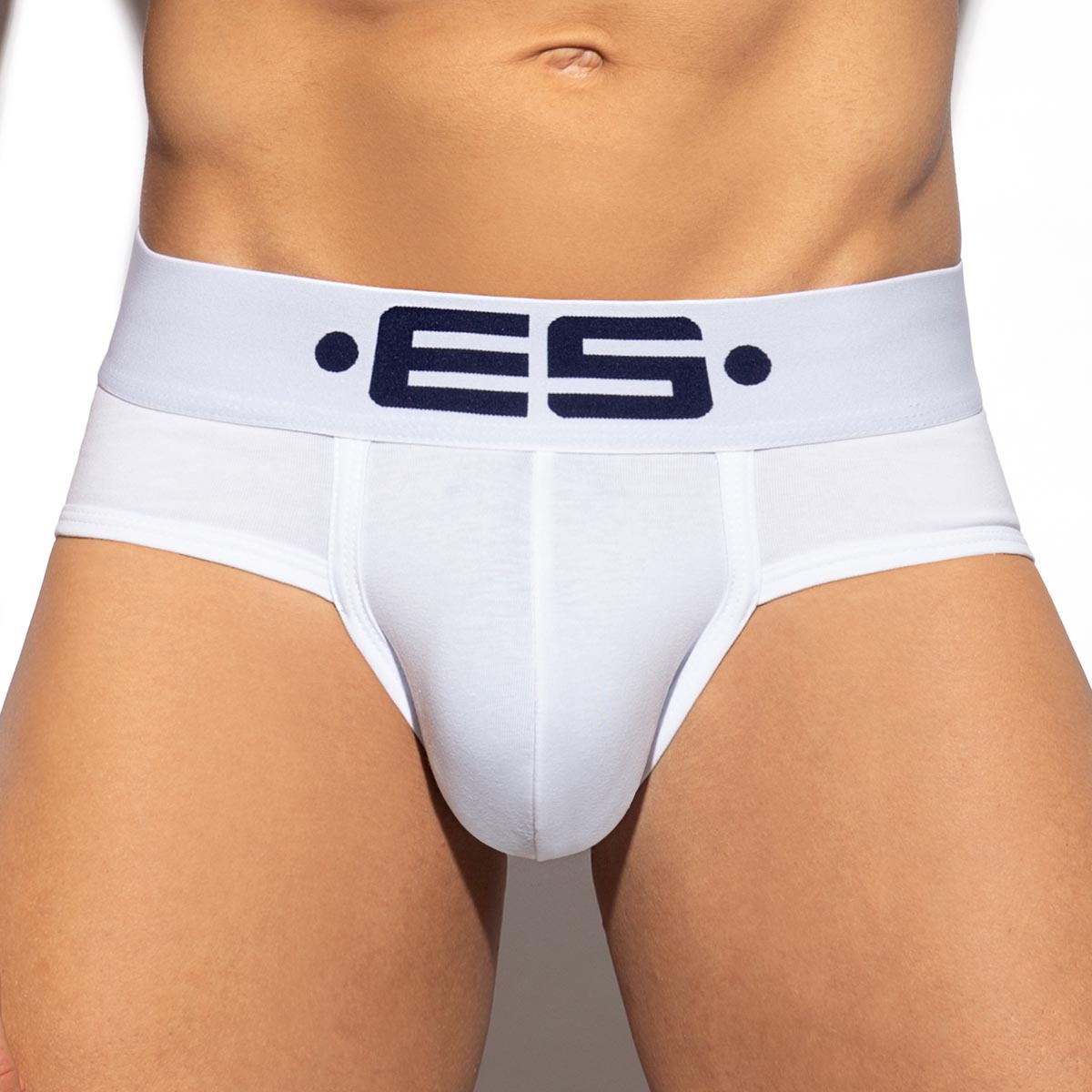 ES Collection Pack Up Wonderbrief - Herren Slip mit Push-Up Einlage, weiß, Frontansicht