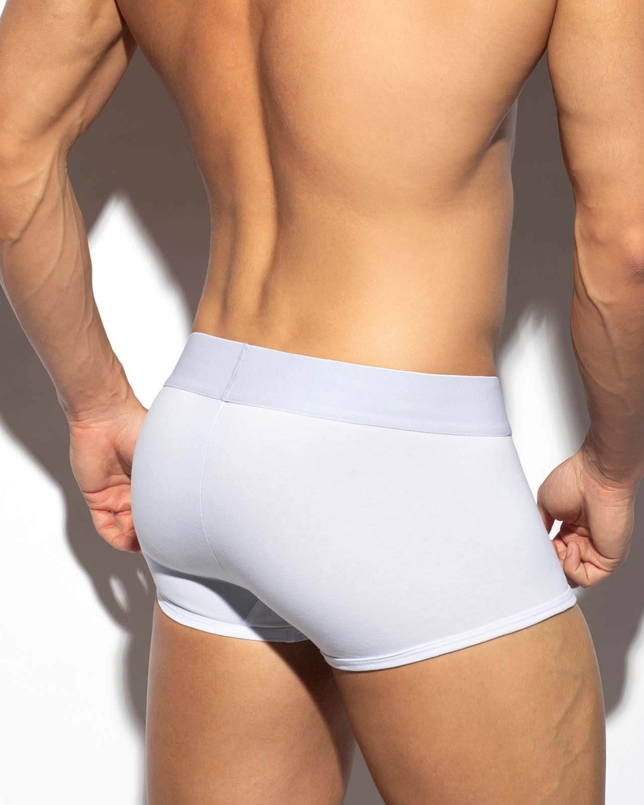 ES Collection Pack Up Wondertrunk - Boxershorts mit Push-Up Einlage für Männer, weiß, Rückansicht