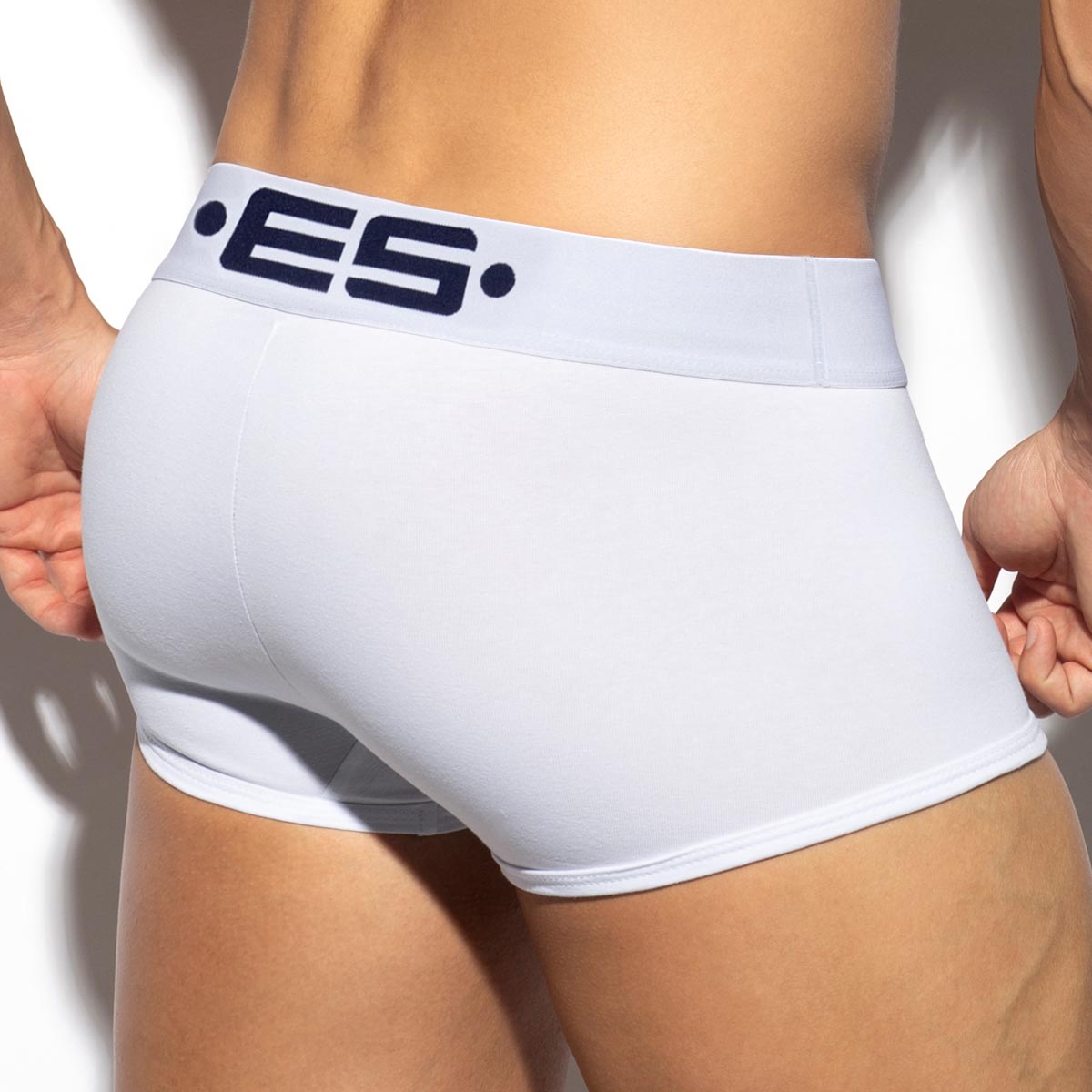 ES Collection Pack Up Wondertrunk - Boxershorts mit Push-Up Einlage für Männer, weiß, Rückansicht