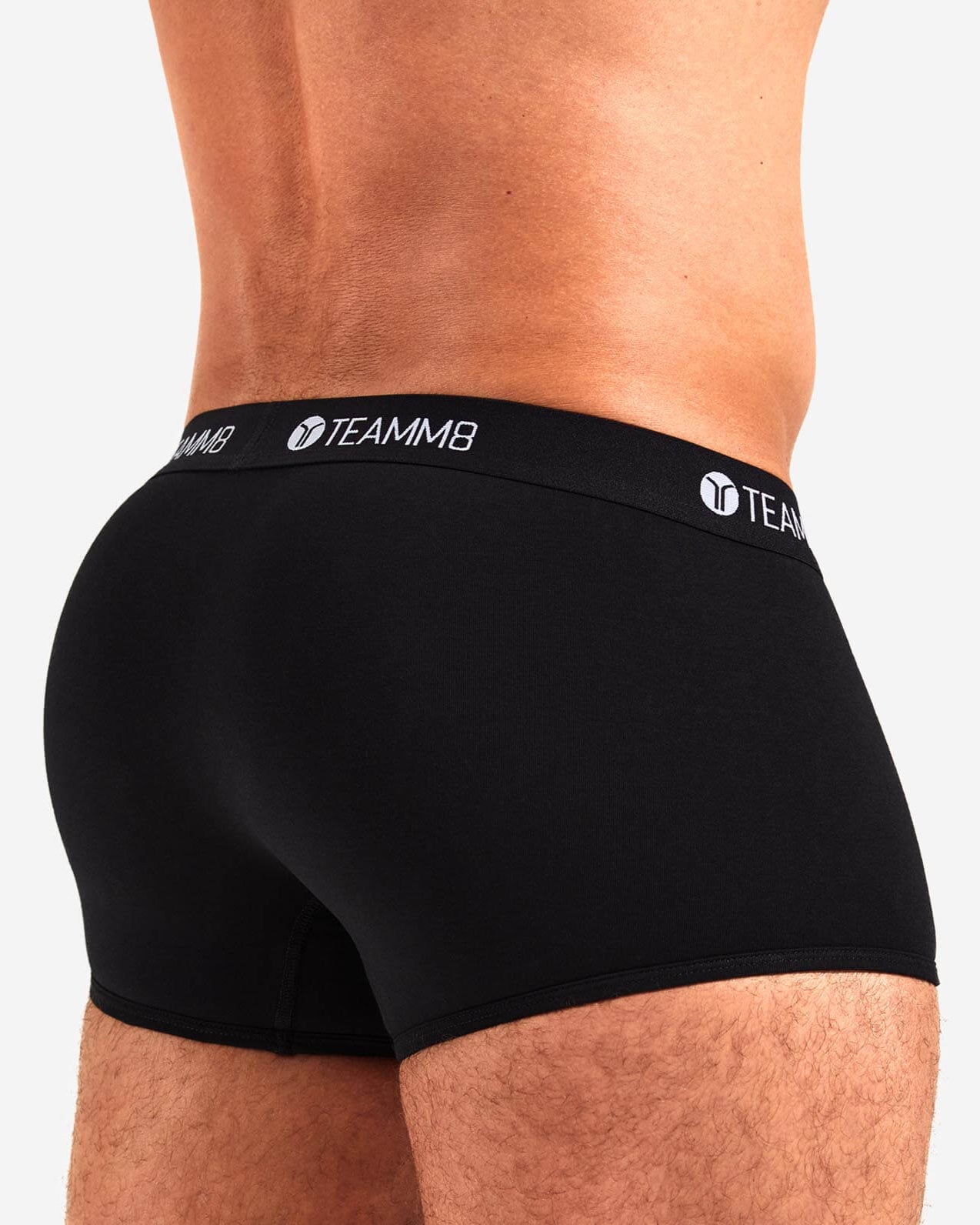 Coole Boxershorts 'Super Low Boxer' in schwarz der Marke TEAMM8, Rückansicht