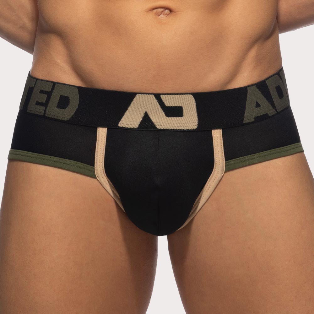 Addicted Naked Feeling Brief - Microfaser Slip mit Push-Up Funktion in schwarz