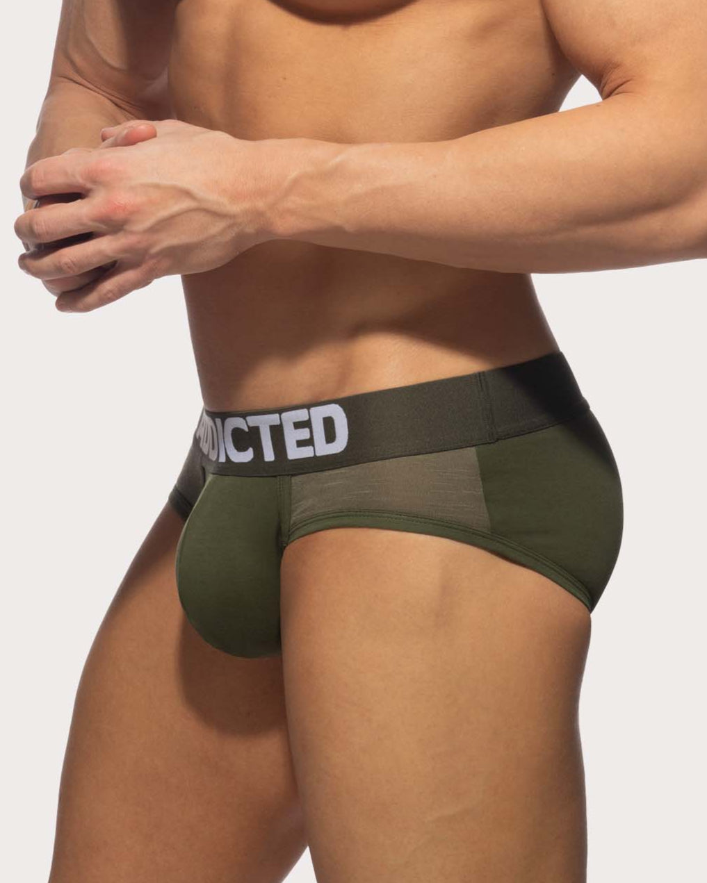 Addicted Flame Cotton Basic Brief - Slip mit breitem Bund und großzügigem Pouch aus angenehm soften Material, side