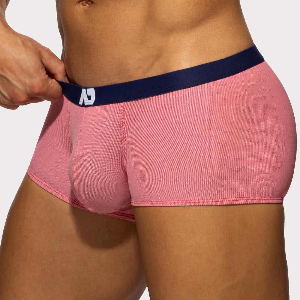 Addicted Pique Jeans Trunk - Boxershorts mit farblich abgesetztem Bund im Denim Style, side