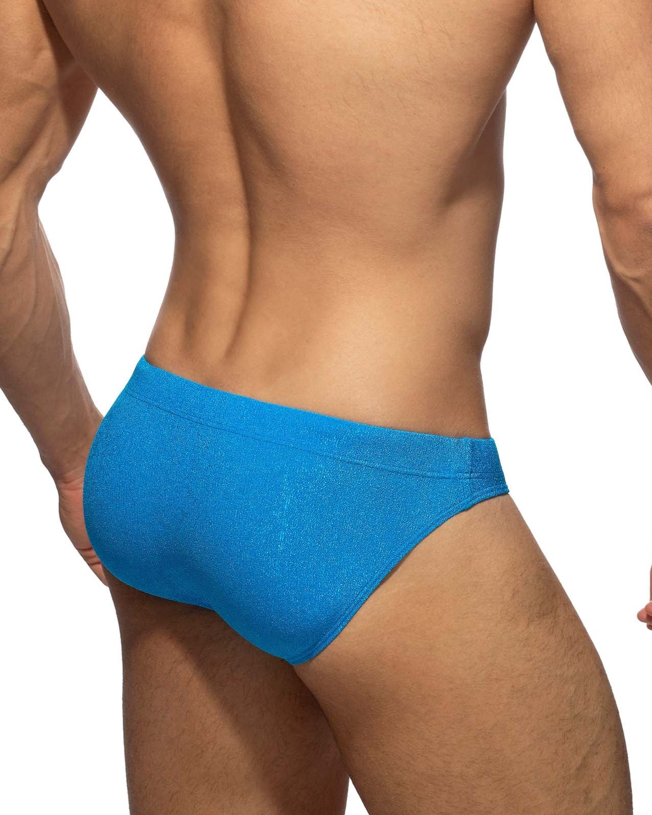 Addicted Swim Brief 'Pique Speedo' blue, back