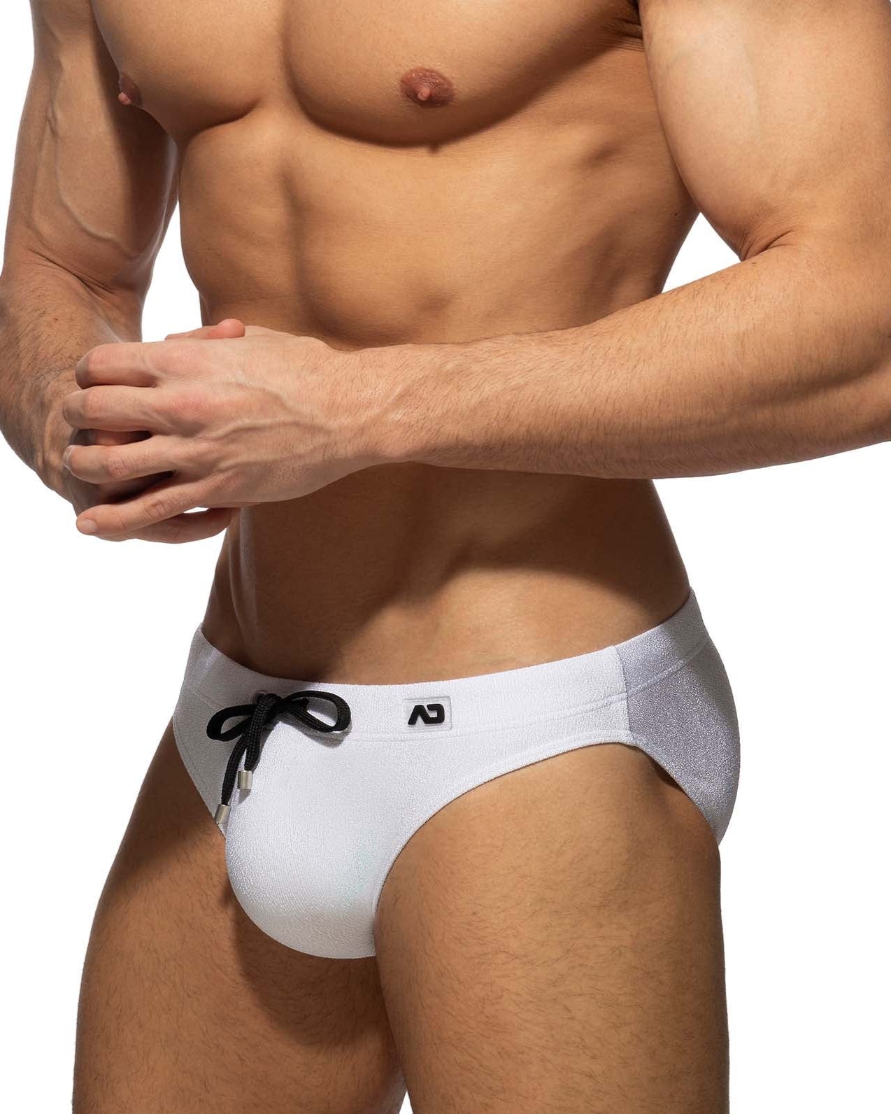 Addicted Badeslip 'Pique Speedo Swim Brief' white mit Push-Up Einlage
