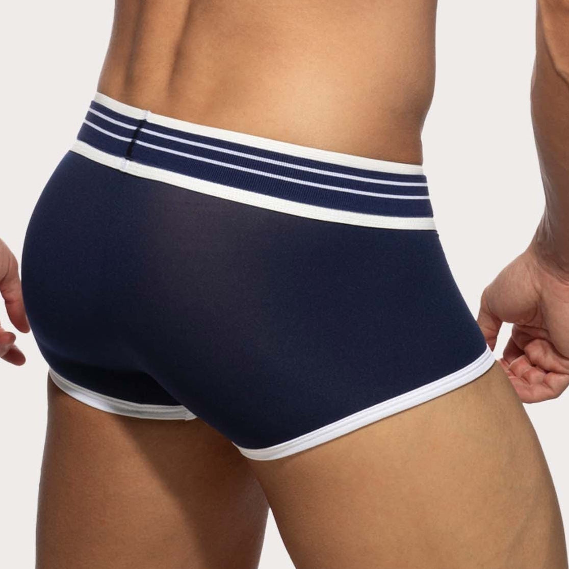 Addicted leicht transparente Boxershorts  'Double Trouble Trunk' navy, back, 54093809942854, 54093809975622, 54093810008390, 54093810041158