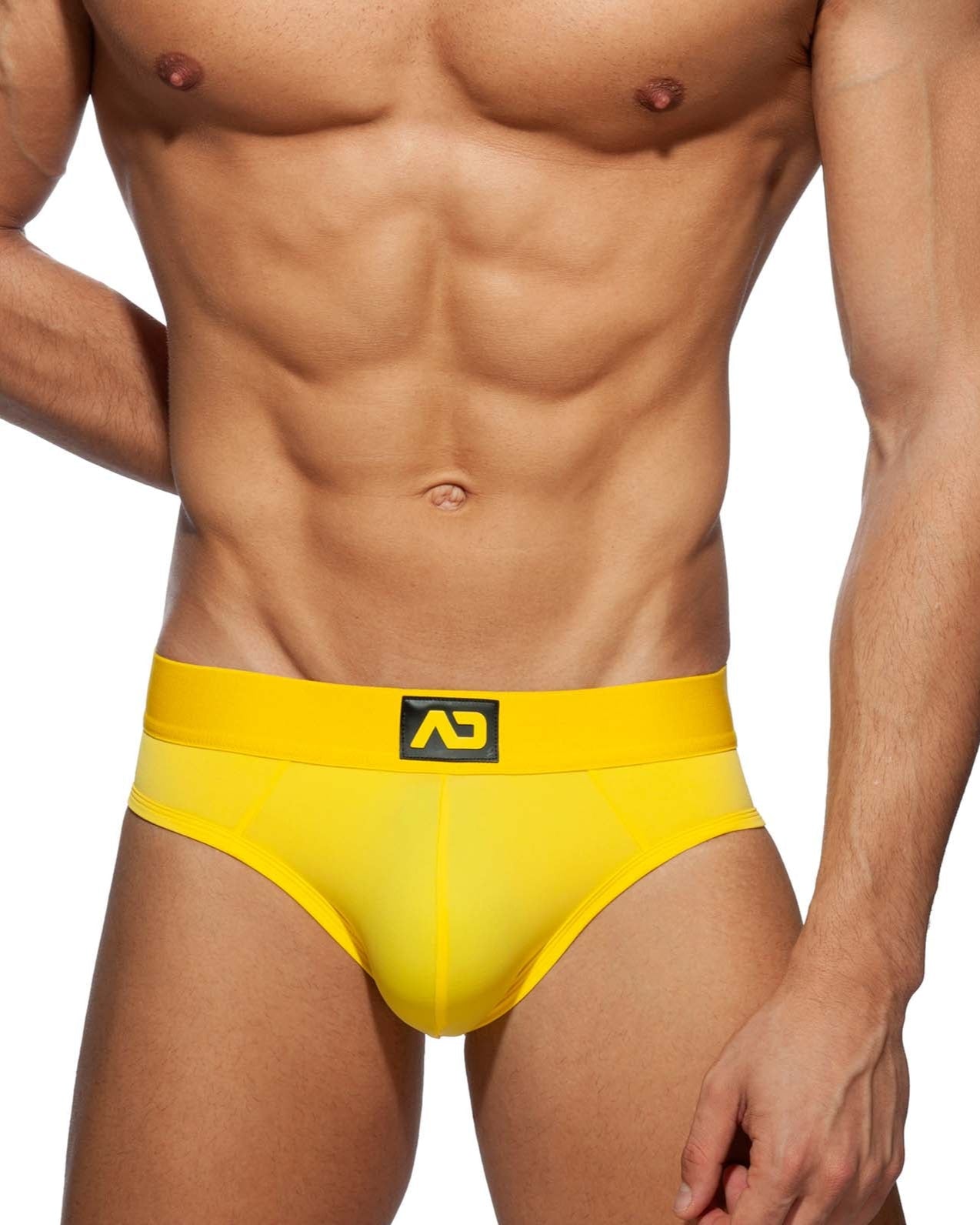 Addicted Bottomless Fetish Brief - Sexy Jock-Brief aus der AD Fetish Kollektion, gelb, front, 50611608387910, 50611608420678, 50611608453446, 50611608486214