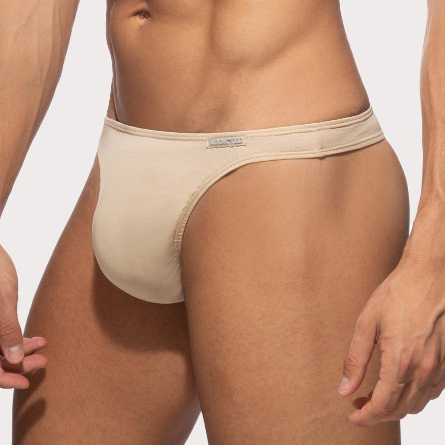 Addicted Herren String-Tanga 'Cotton Thong'  beige, 54093862404422, 54093862437190, 54093862469958, 54093862502726, 54093862535494
