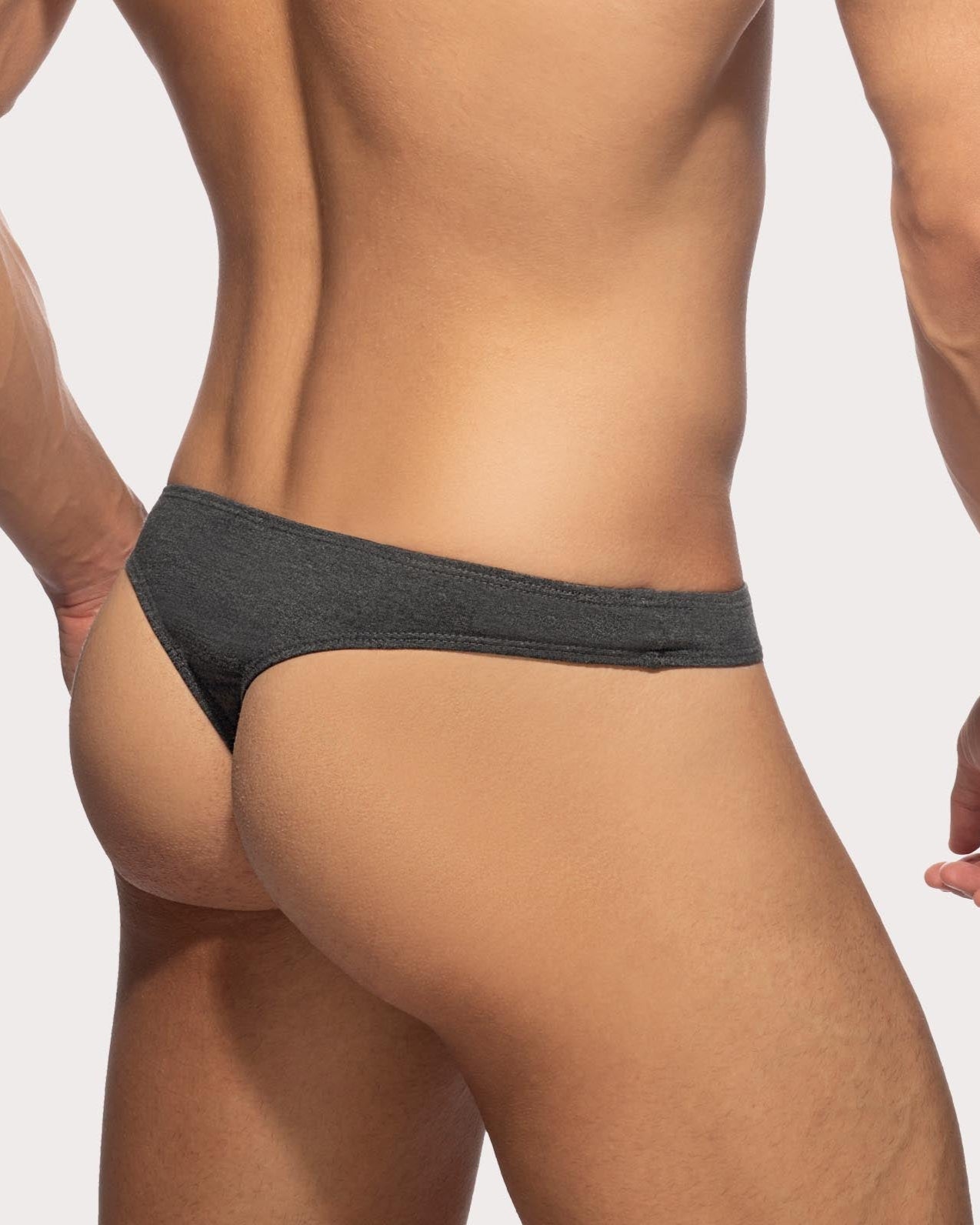 Addicted Herren String-Tanga 'Cotton Thong'  AD986 grey, back, 54093843136838, 54093843169606, 54093843202374, 54093843235142, 54093843267910