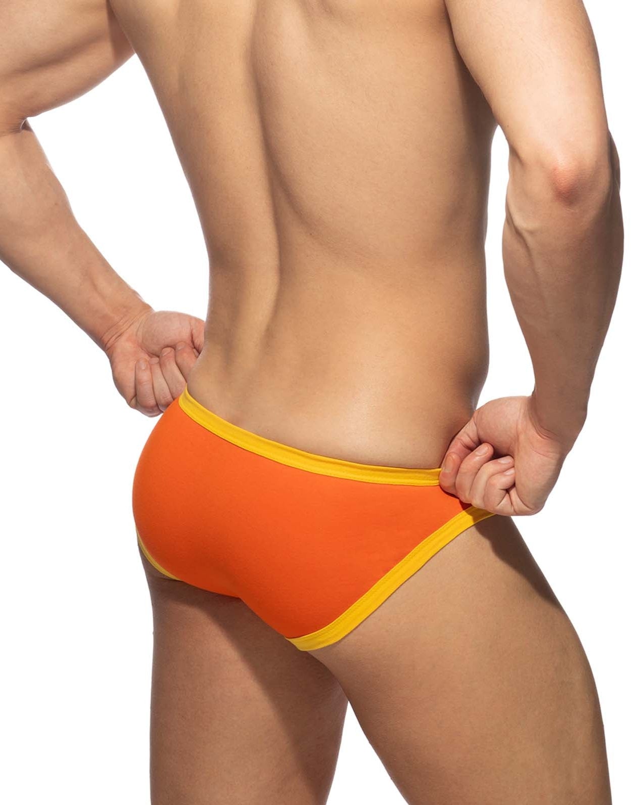 Addicted Mini Brief Twink Cotton orange back