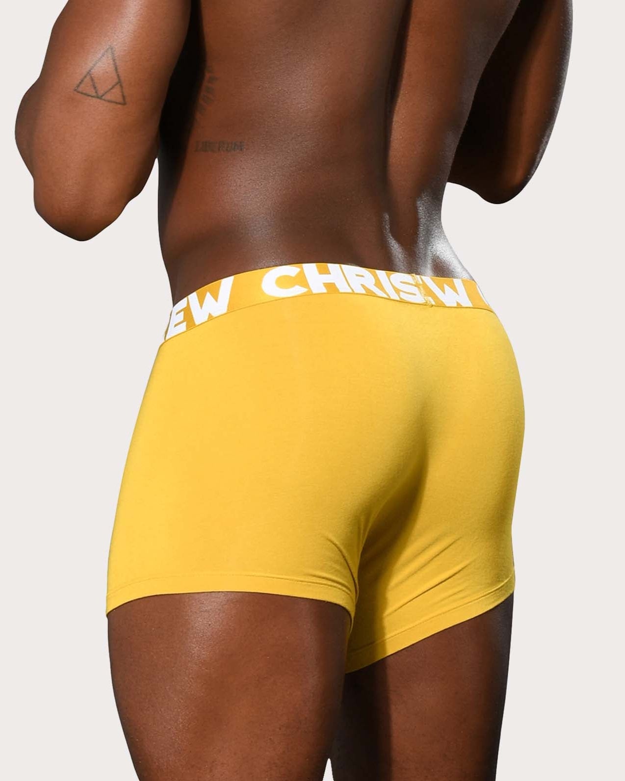Andrew Christian Bamboo Boxer - Stylische Boxershorts mit Almost Naked® Pouch, gelb, back 53890848915782, 53890848948550, 53890848981318, 53890849014086