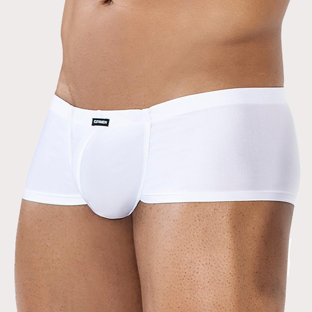 Cut4Men SP4NDEX Hipster - Knappe Herren Pants aus Mikrofaser in weiß