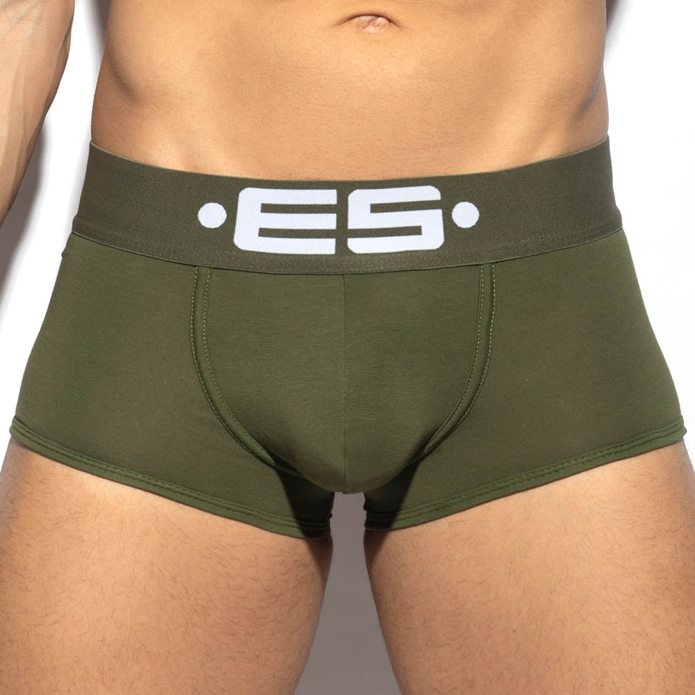 ES Collection Back Up Wondertrunk - Boxershorts mit Push-Up Einlage für den Po, khaki, front
