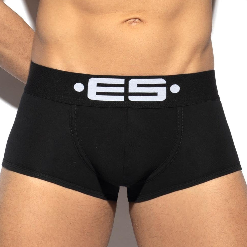 ES Collection Back Up Wondertrunk - Boxershorts mit Push-Up Einlage für den Po, schwarz, front
