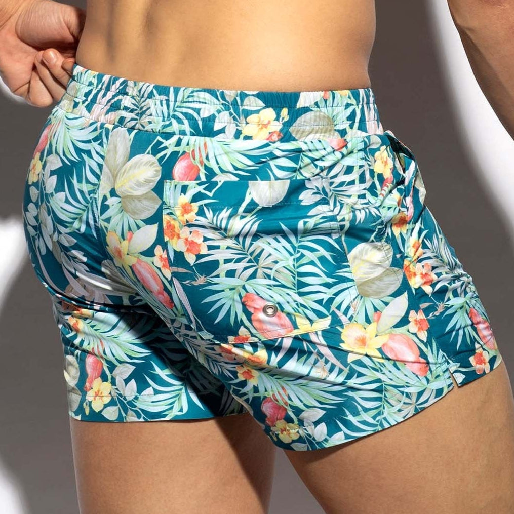 ES Collection Hawaiian Swim Shorts, back