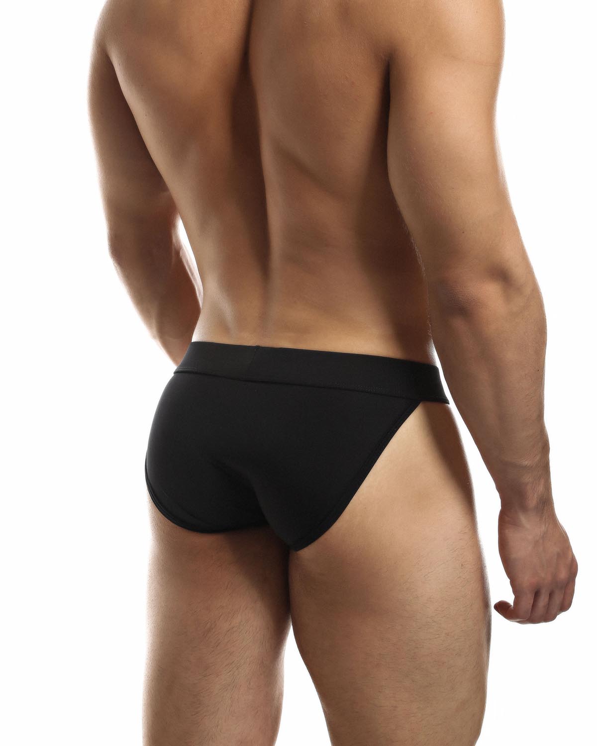 Intymen Obscene Tanga Brief - ultra knapper Low-Rise Slip mit Pouch für Männer aus Microfaser in schwarz, back