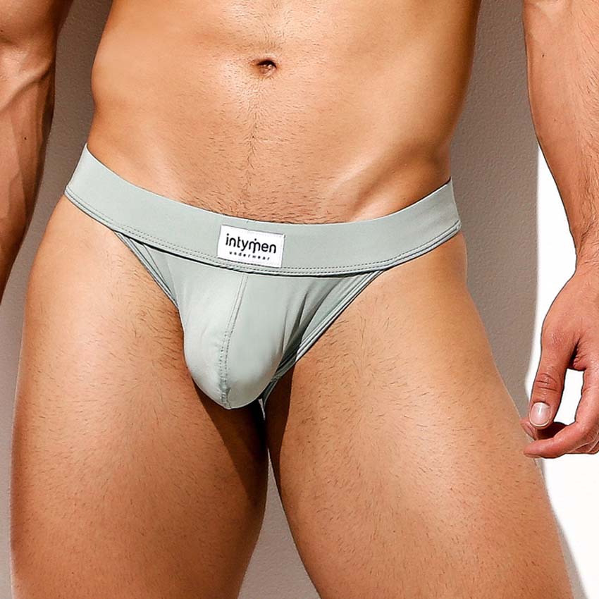 Intymen Obscene Tanga Brief - ultra knapper Low-Rise Slip mit Pouch für Männer aus Microfaser in hellem grün