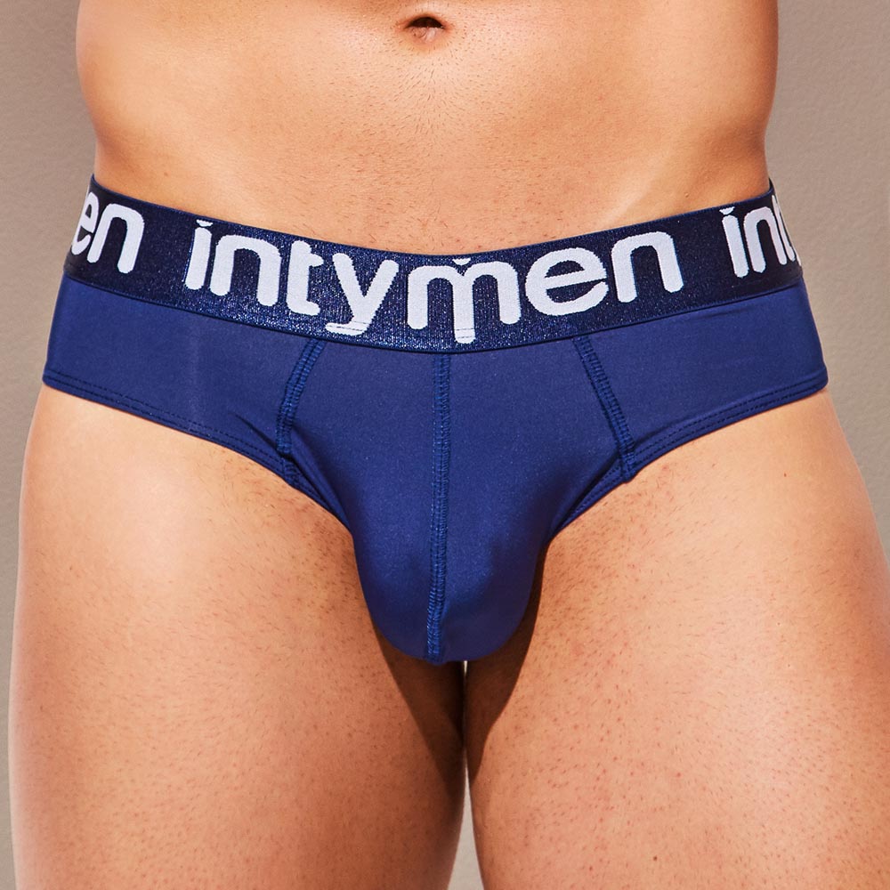 Intymen Boy Pouch Brief - Herren Slip mit großzügigem Pouch aus weicher Mikrofaser in navy