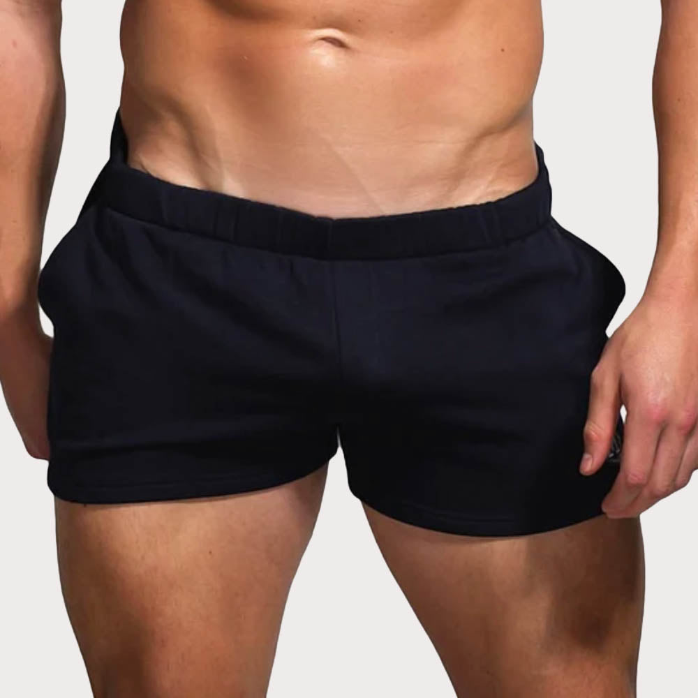 Marcuse Physical Shorts - Kurze Sporthose für Männer im Slim-fit Design in navy-blau