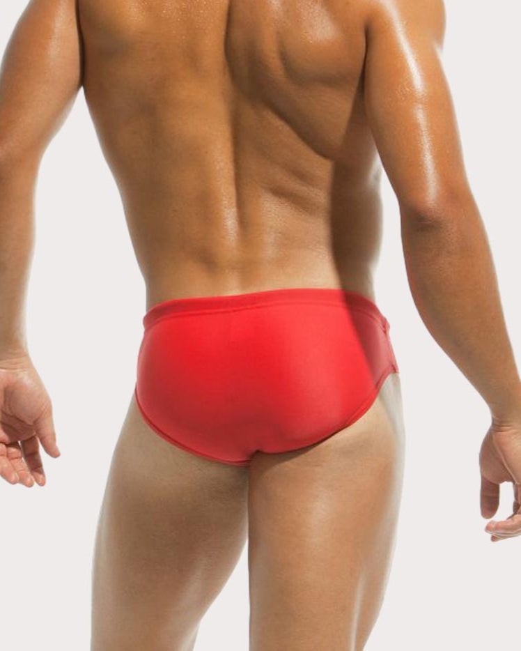 Modus Vivendi Herren Badeslip 'Classic Swim Brief' red, back, 54158166327622, 54158166360390, 54158166393158, 54158166425926