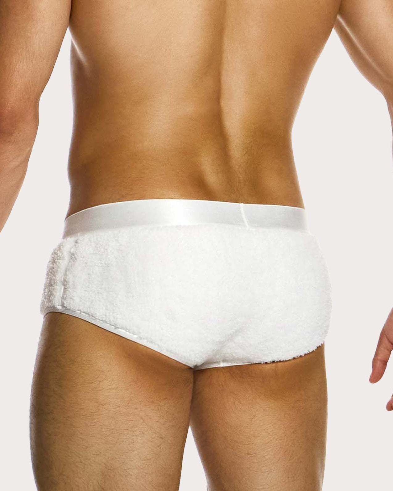 Ausgefallene Modus Vivendi Boxershorts 'Fur Boxer' white im Teddyfell Design,  back, 50621379051846, 50621379084614, 50621379117382, 50621379150150
