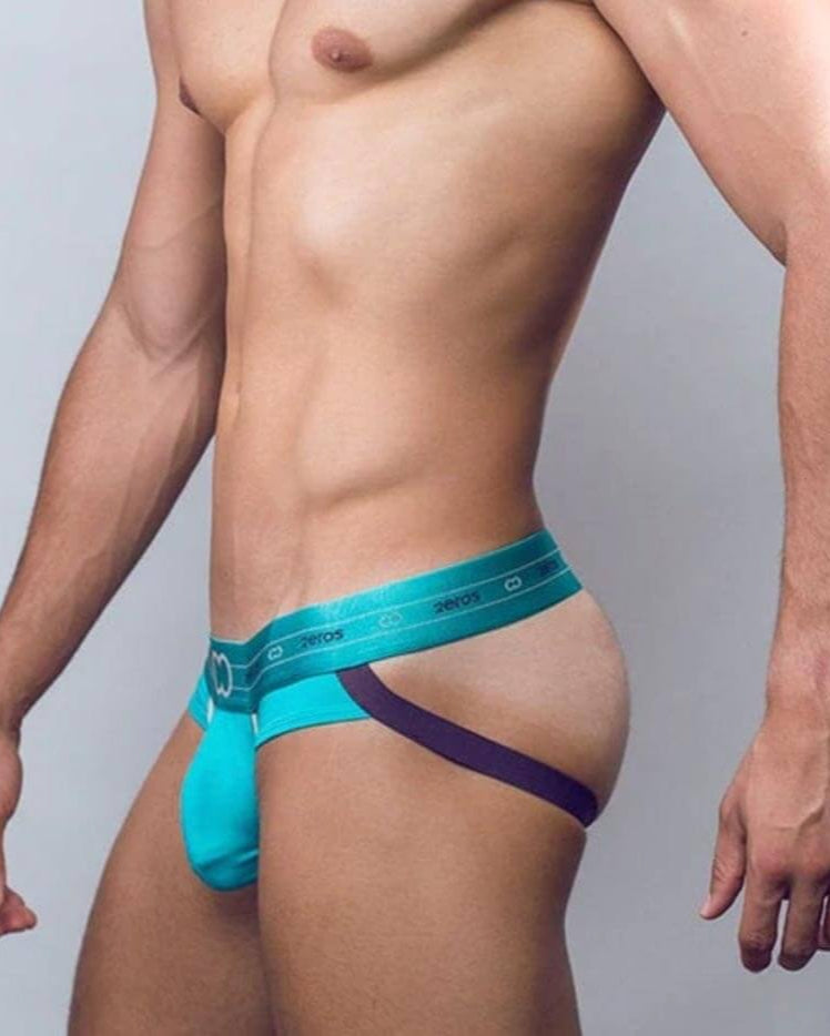 2eros Jockstrap '2-Series Jock' mit Push-Up Effekt in türkis