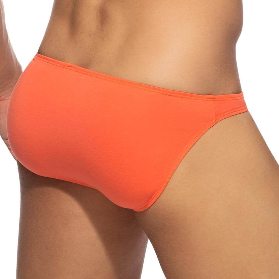 tief geschnittener Mini Slip 'COTTON BIKINI BRIEF' von Addicted Underwear in coral, Rückansicht