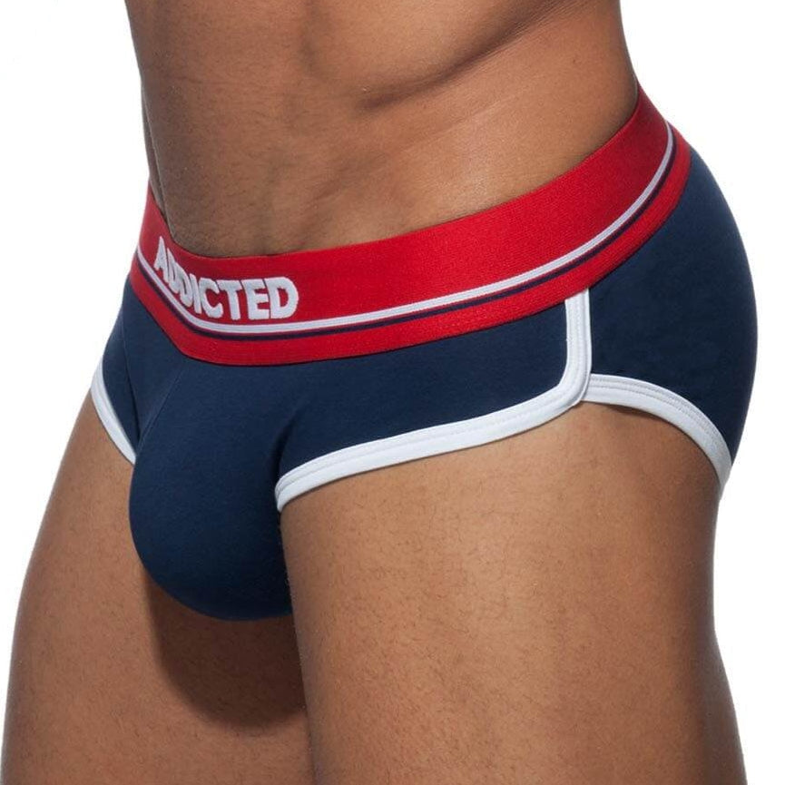 Stylischer Herren Slip in navy-blau 'CURVE BRIEF' aus der Addicted Underwear Kollektion