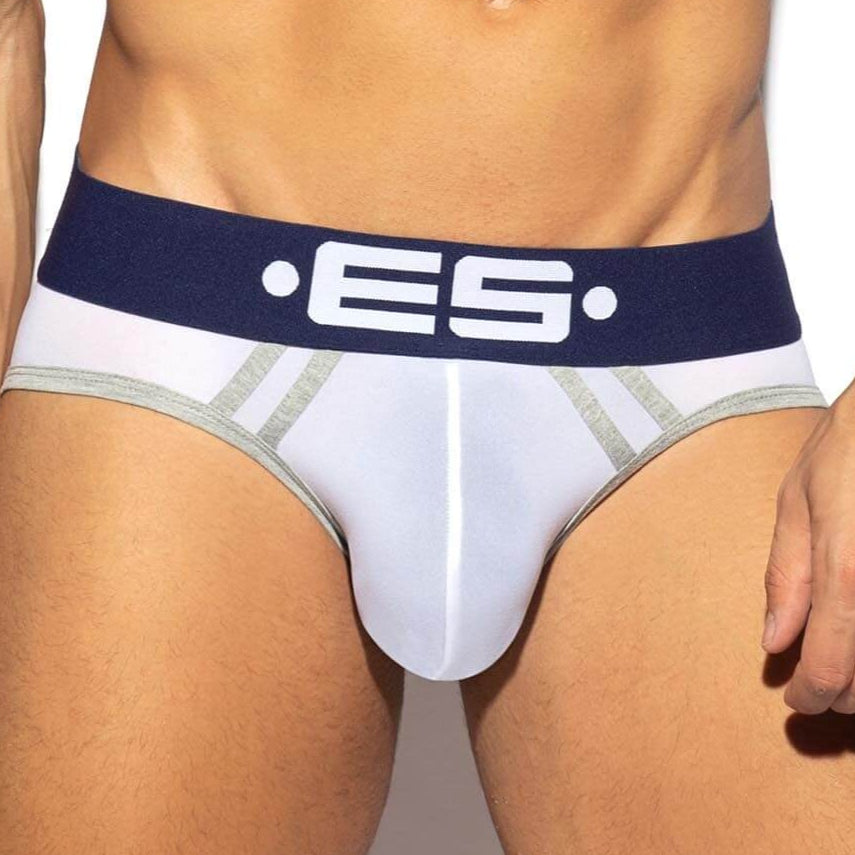 Microfaser Herren Slip 'SPORTIVE BRIEF' von ES Collection in weiß