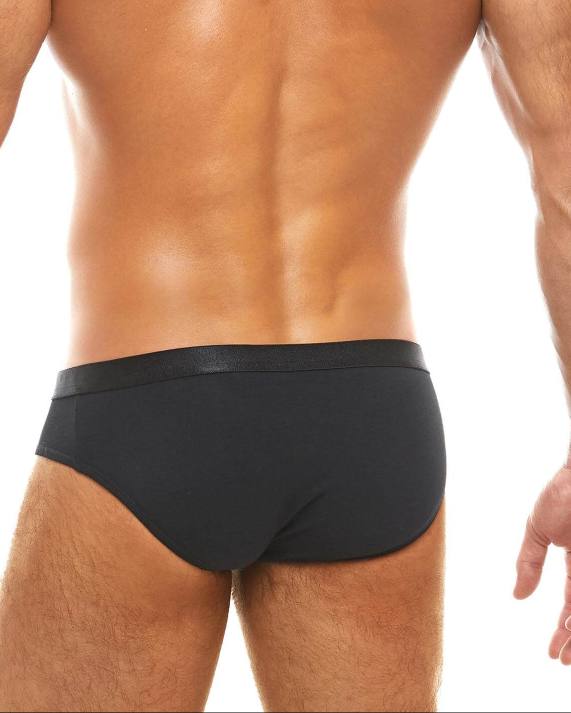 schwarzer Herren Slip 'Modus Vivendi Classic Brief' Rückansicht
